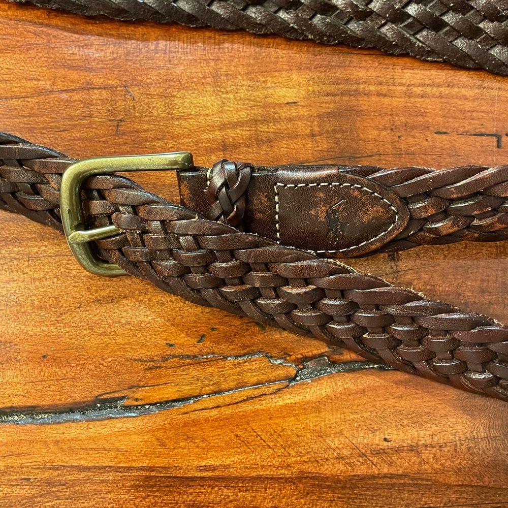 Ralph Lauren vintage braided leather belt